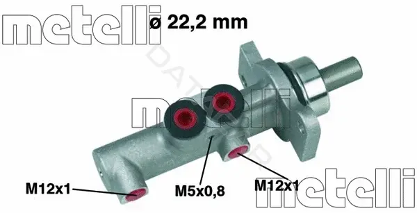 Главный тормозной цилиндр METELLI 05-0423