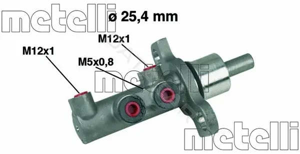 Главный тормозной цилиндр METELLI 05-0439