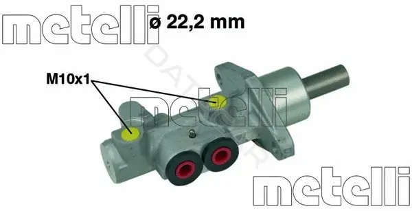 Главный тормозной цилиндр METELLI 05-0492