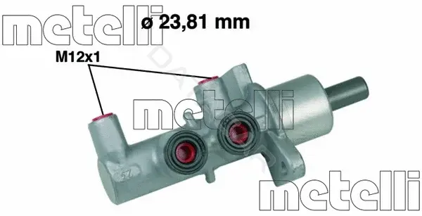 Главный тормозной цилиндр METELLI 05-0567