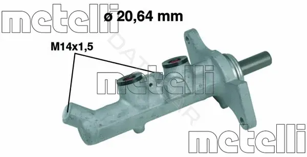 Главный тормозной цилиндр METELLI 05-0593