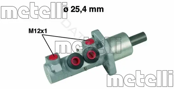 Главный тормозной цилиндр METELLI 05-0606