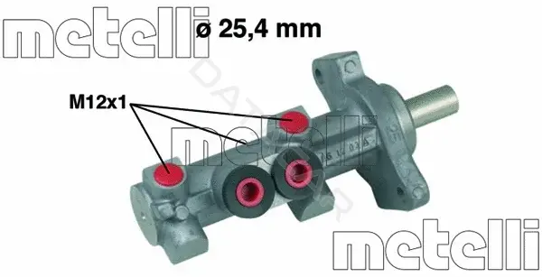 Главный тормозной цилиндр METELLI 05-0618