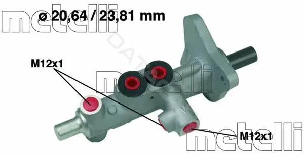 Главный тормозной цилиндр METELLI 05-0627