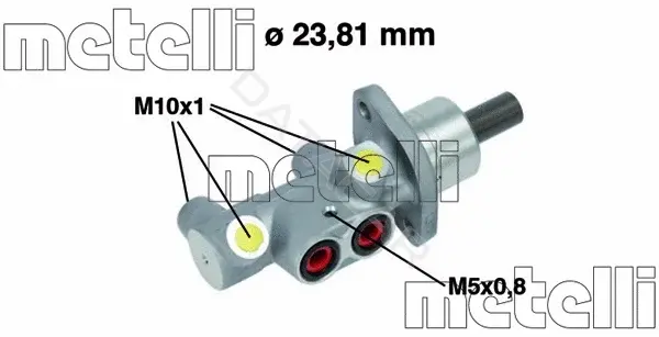 Главный тормозной цилиндр METELLI 05-0704