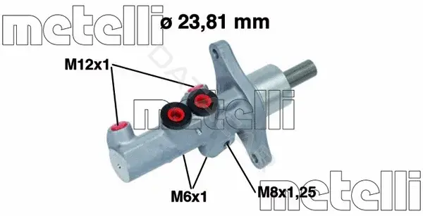 Главный тормозной цилиндр METELLI 05-0719