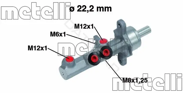 Главный тормозной цилиндр METELLI 05-0721