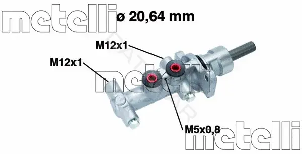 Главный тормозной цилиндр METELLI 05-0768