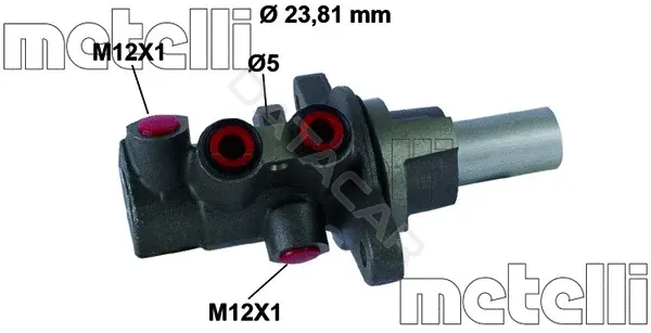 Главный тормозной цилиндр METELLI 05-0796