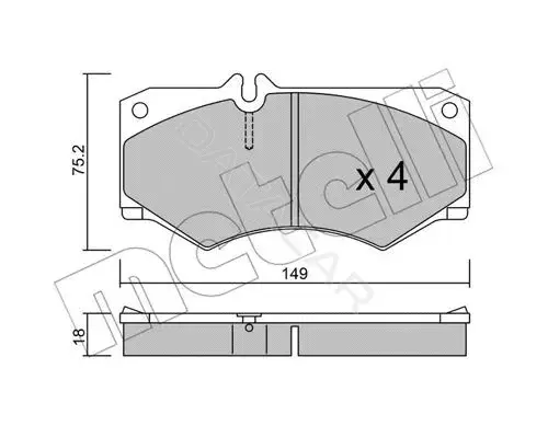 Тормозные колодки METELLI 22-0014-0