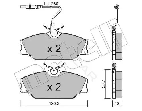 Тормозные колодки METELLI 22-0142-0