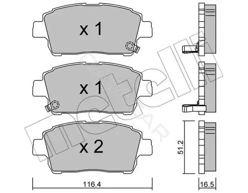Тормозные колодки METELLI 22-0423-0