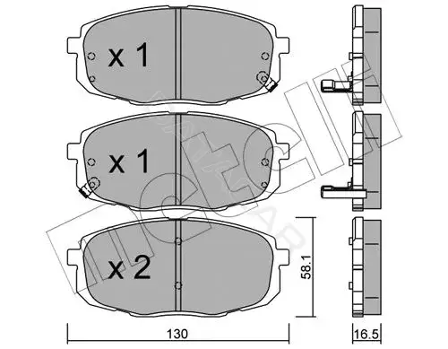 Тормозные колодки METELLI 22-0513-0
