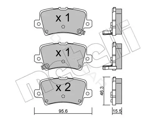 Тормозные колодки METELLI 22-0729-0