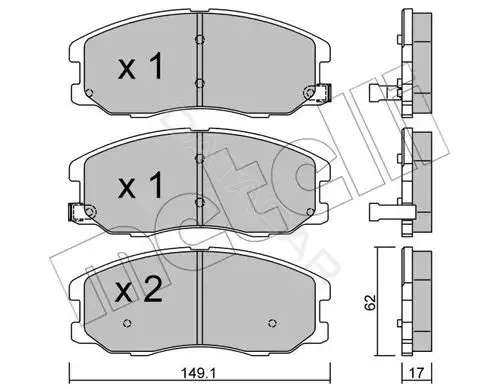 Тормозные колодки METELLI 22-0778-0