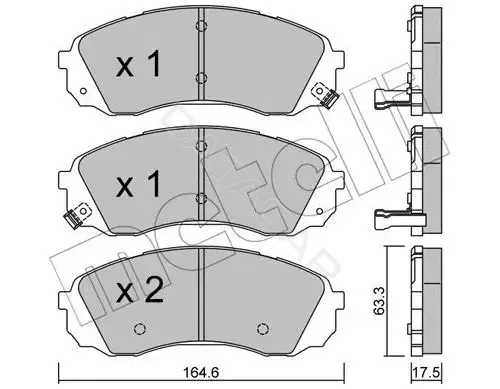 Тормозные колодки METELLI 22-0785-0