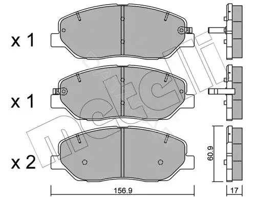 Тормозные колодки METELLI 22-0787-0