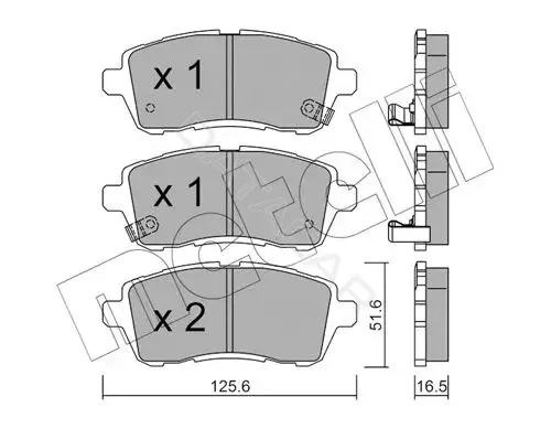 Тормозные колодки METELLI 22-0793-1