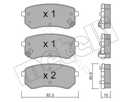 Тормозные колодки METELLI 22-0815-0