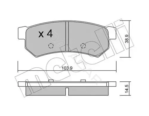 Тормозные колодки METELLI 22-0846-0