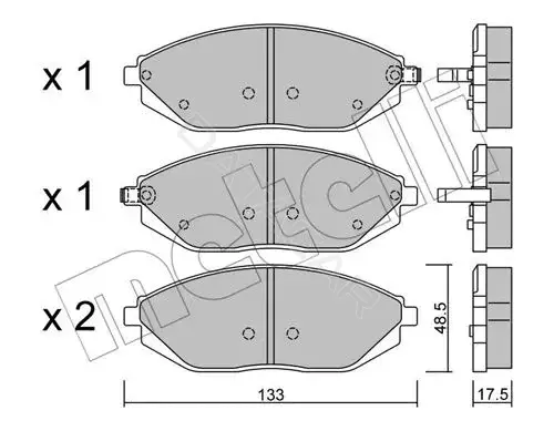 Тормозные колодки METELLI 22-0908-0