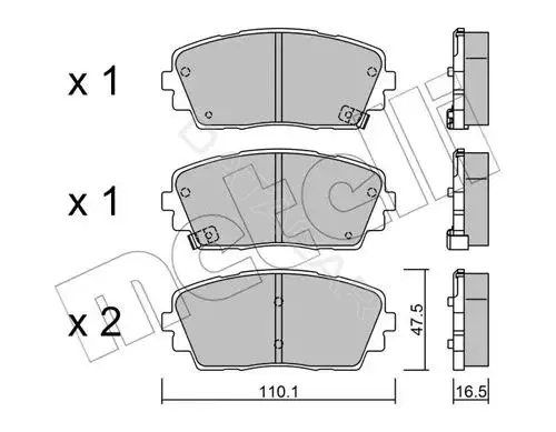 Тормозные колодки METELLI 22-0941-0