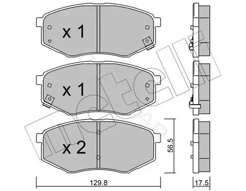 Тормозные колодки METELLI 22-0942-0