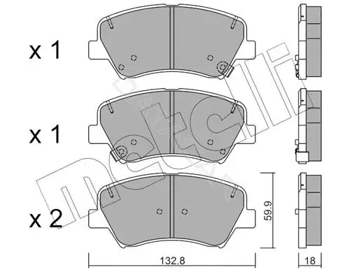 Тормозные колодки METELLI 22-0944-0