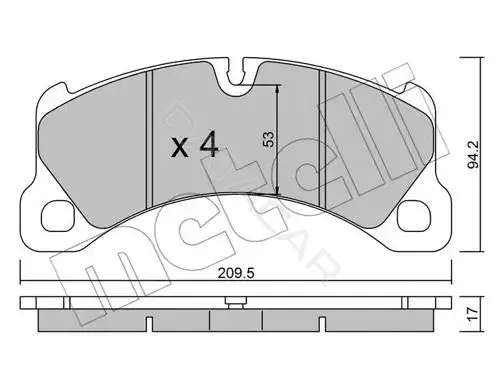 Тормозные колодки METELLI 22-0956-0