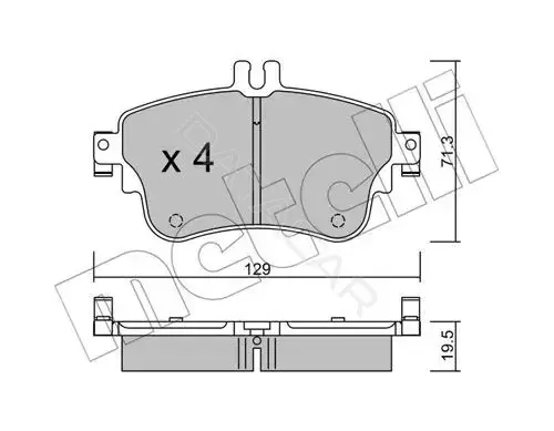Тормозные колодки METELLI 22-0964-0