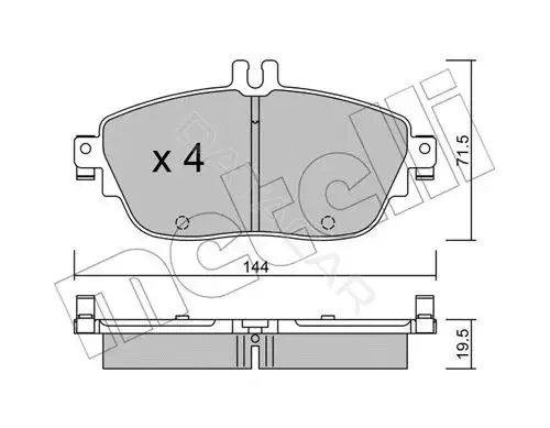 Тормозные колодки METELLI 22-0965-0