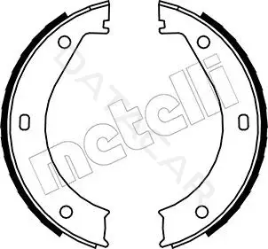 Колодки ручника METELLI 53-0013