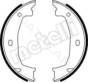 Колодки ручника METELLI 53-0018