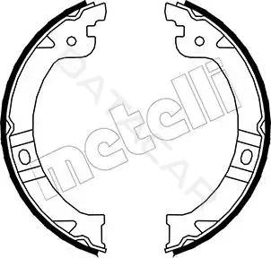 Колодки ручника METELLI 53-0027