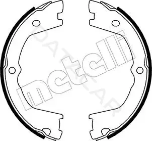 Колодки ручника METELLI 53-0086