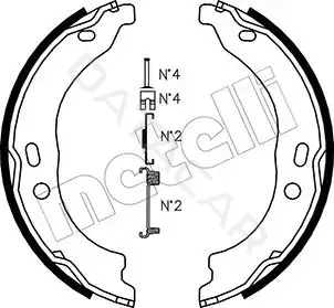 Колодки ручника METELLI 53-0095K