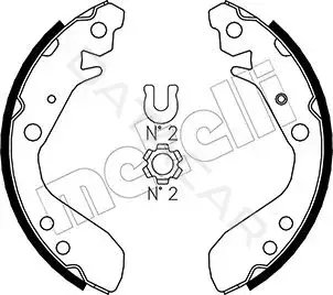 Барабанные колодки METELLI 53-0158