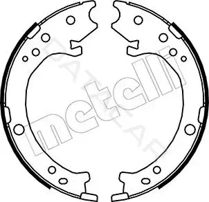 Колодки ручника METELLI 53-0161
