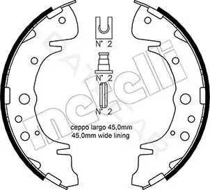 Барабанные колодки METELLI 53-0172