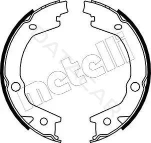 Колодки ручника METELLI 53-0184