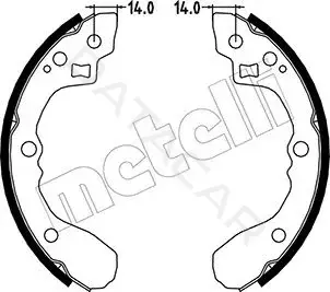 Барабанные колодки METELLI 53-0217