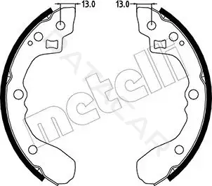 Барабанные колодки METELLI 53-0220