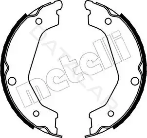 Колодки ручника METELLI 53-0227