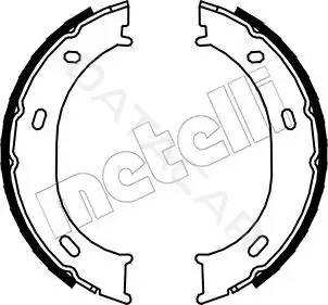 Колодки ручника METELLI 53-0239