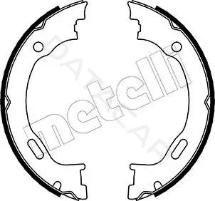 Колодки ручника METELLI 53-0242