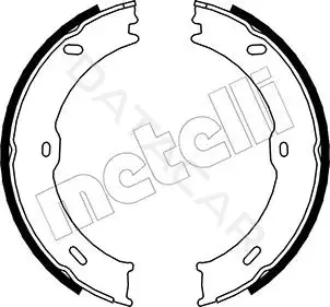 Колодки ручника METELLI 53-0246
