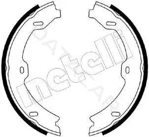 Колодки ручника METELLI 53-0247