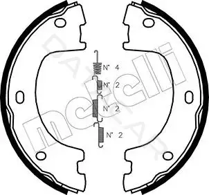 Колодки ручника METELLI 53-0249K
