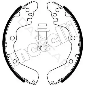 Барабанные колодки METELLI 53-0256