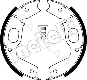 Колодки ручника METELLI 53-0264